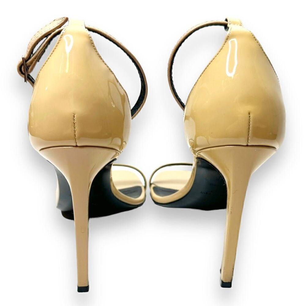 Saint Laurent Jane 105 High Heel Sandals in Nude Beige Women’s Size 38 (7.5 US) - Picture 5 of 12